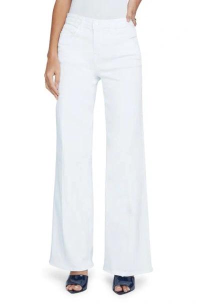 L Agence Alicent Wide-leg Jean In Blanc