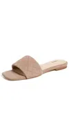 L Agence Aloise Sandals Cappuccino Suede In Cappuccino Suede