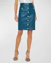 L'agence Amira Pencil Skirt In Dark Teal