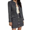 L Agence Angelina Tweed Jacket In Multi