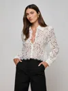 L'agence Anita Lace Blouse In White