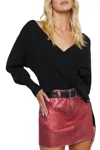 L Agence Antonella Pullover In Black In Black