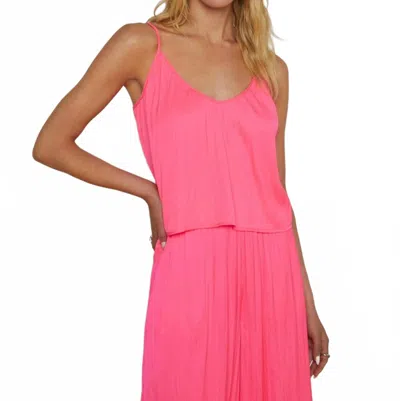 L Agence Aoi Cropped Camisole In Shocking Pink