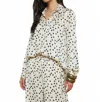 L Agence Argo Polka Dot Blouse In Ecru/black