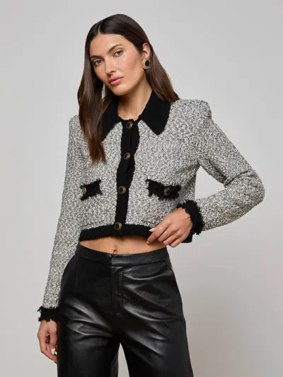 L Agence Arielle Knit Jacket In Multi