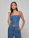 L Agence Arlin Denim Tank