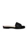 L AGENCE ARMELLE CROCHET SLIDE SANDAL