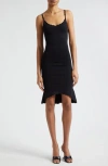 L AGENCE ASA HIGH-LOW COCKTAIL SWEATER DRESS