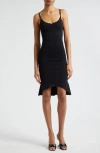 L'agence Asa Knit Midi Dress In Black