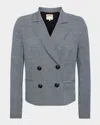 L Agence Atmore Plaid Blazer In Whiteblack Glen Plaid