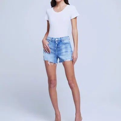L AGENCE AUDREY MID-RISE SHORT IN RUMER