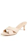 L Agence Aveline Slide Sandal In Ecru