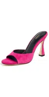 L Agence L'agence Women's Avery Slide High Heel Sandals In Rubino Suede