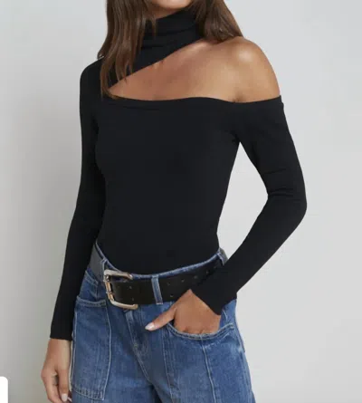 L Agence Azia Turtleneck In Black