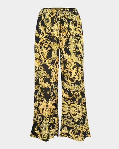 L Agence Baroque Geraldine Pants In Black