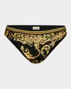 L Agence Baroque Nicole Classic Bikini Bottoms In Black
