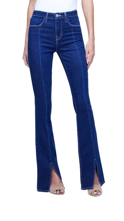 L Agence Beatrix Bootcut Pant In Arroyo In Blue