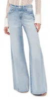 L Agence Beau T-seam Wide Leg Jeans Fontana In Fontana