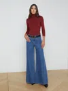 L Agence Beau Wide-leg Jean In Glendora
