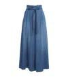 L Agence Belted Paperbag Wide-leg Trousers