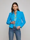 L Agence Brooke Tweed Blazer In Blue