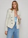 L'agence Brooke Tweed Blazer In Gray