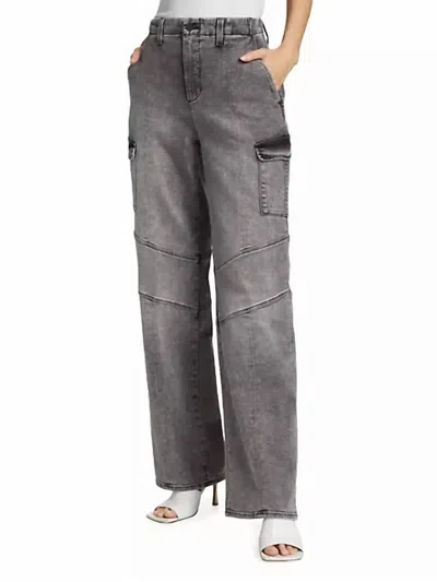 L Agence Brooklyn High Rise Utility Wide Leg In Grey