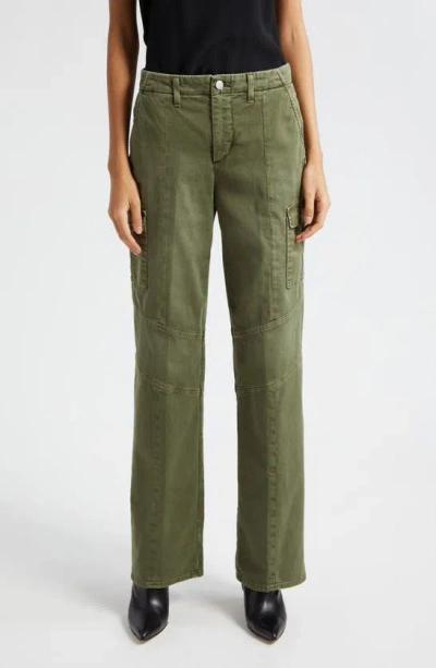 L Agence Brooklyn Wide Leg Utility Jeans In Brigade