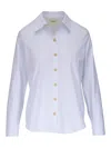 L'agence Ellery Long Sleeve Shirt In White Gold In White