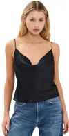 L'agence Calista Cowl Neck Cami In Black