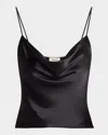 L'agence Calista Cowl Neck Cami In Black