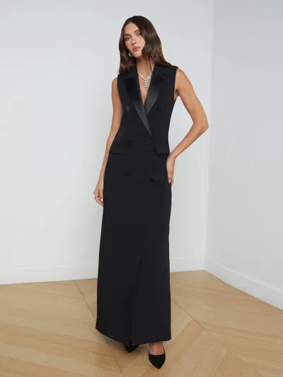 L'agence Calliope Blazer Gown In Black