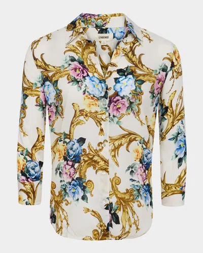 L Agence Camille Button-front Blouse