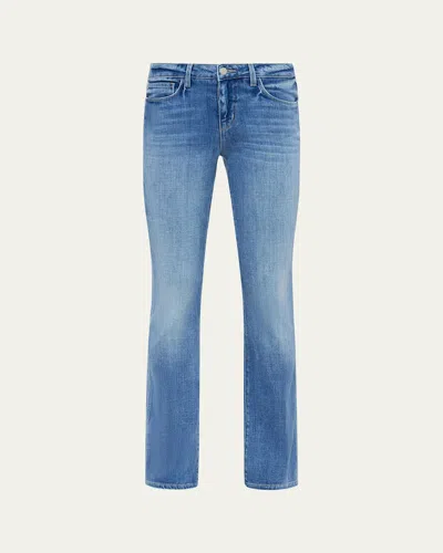 L Agence Cara Low-rise Bootcut Jeans In Blue