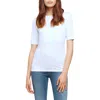L AGENCE CASEY TEE IN WHITE