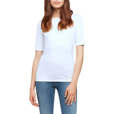 L Agence Casey Tee In White