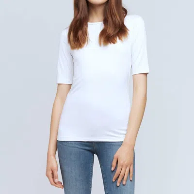 L Agence Casey Tee In White