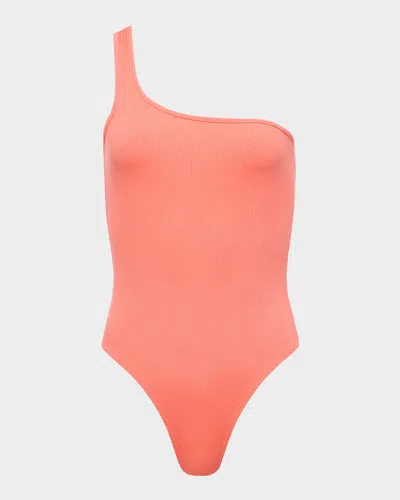 L Agence Cassidy One-shoulder Bodysuit