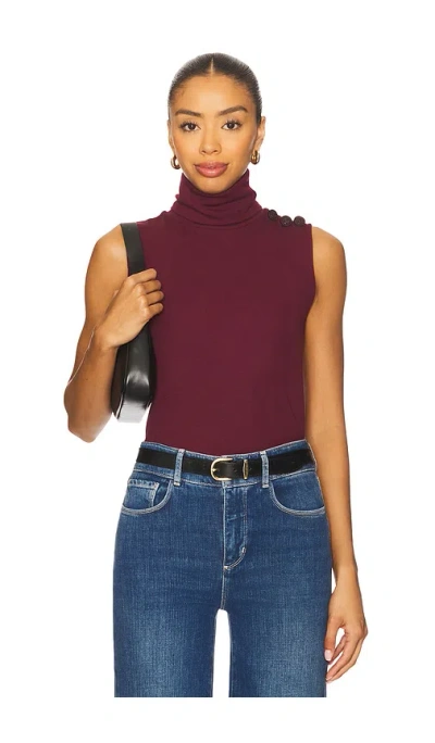 L AGENCE CECI SLEEVELESS TURTLENECK TOP