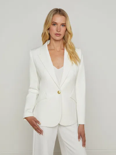 L Agence Chamberlain Blazer In White