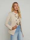 L Agence Chamberlain Knit Blazer In Champagne/gold
