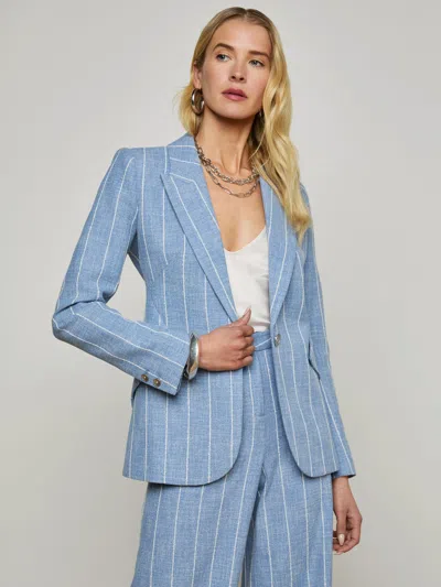 L AGENCE CHAMBERLAIN PINSTRIPED BLAZER