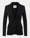 L'agence Chamberlain Single-breasted Blazer In Black