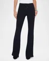L Agence Charis Lace Up Flare Pant In Noir In Black