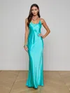 L Agence Charmaine U-neck Silk Gown