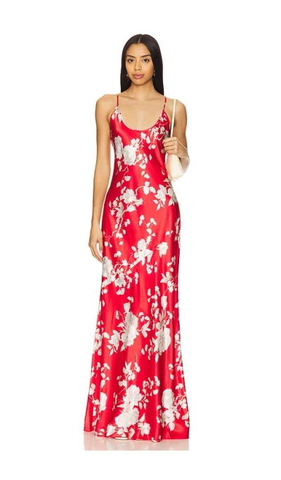 L AGENCE CHARMAINE U NECK GOWN