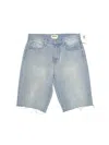 L Agence Cicely High Rise Bermuda Short In Atlantic In Yellow