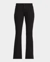 L Agence Clara Low-rise Bootcut Jeans In Black