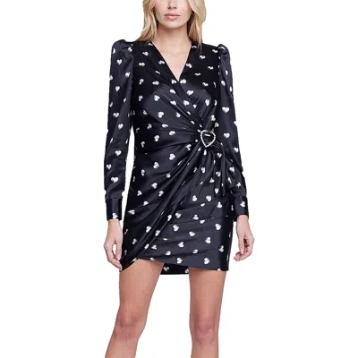 L Agence Clarice Womens Printed Mini Wrap Dress In Multi