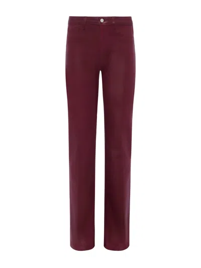 L Agence Clayton Coated Wide-leg Jean